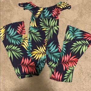 Tropical jumpsuit.